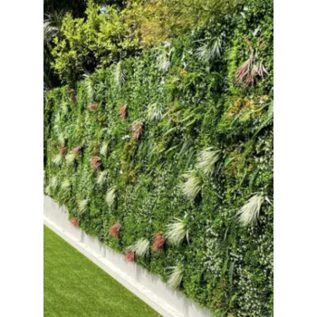 Mur végétal savane décor naturel et rustique